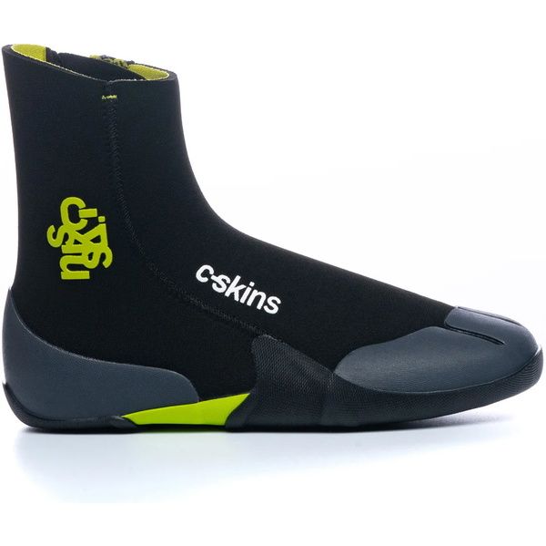 2026 C-Skins Enfants Legend 5mm Bottes Zippées à Bout Rond En Néoprène C-BOLE5JZ - Black / Flash Green / Charcoal